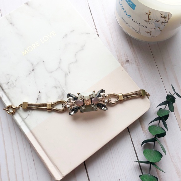 Vintage Pink and Gray Bracelet - Picture 2 of 8